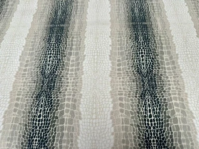 Beige Snake Skin Digital Print Cotton Fabric Dragon Scale Upholstery 140cm Wide - Image 1 of 4