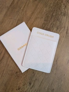 Chanel Coco Crush novità astuccio porta carte logo pelle bianco oro GWP NUOVO - Foto 1 di 8