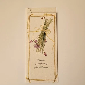 1999 Marjolein Bastin Freundschaft Grußkarte & Umschlag Bienen Blumen unbenutzt - Bild 1 von 6
