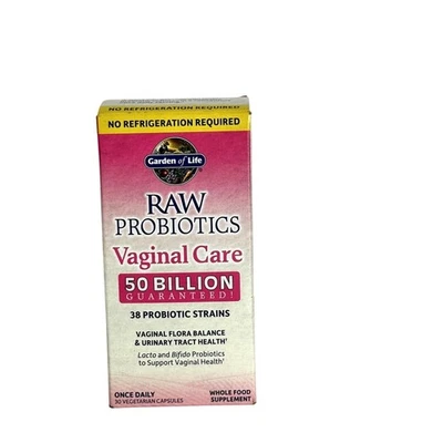 Garden of Life Probióticos RAW Cuidado Vaginal 50 Mil millones de UFC 30 Sellados EXP 10/2026 Foto 1 de 4
