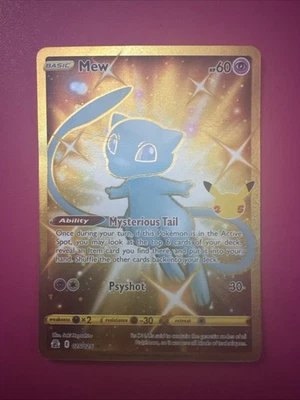 Pokémon Nuevo Juego de Cartas Coleccionables Holo Secreto Tarjeta Rara Celebraciones 025/025 PSA Foto 1 de 2