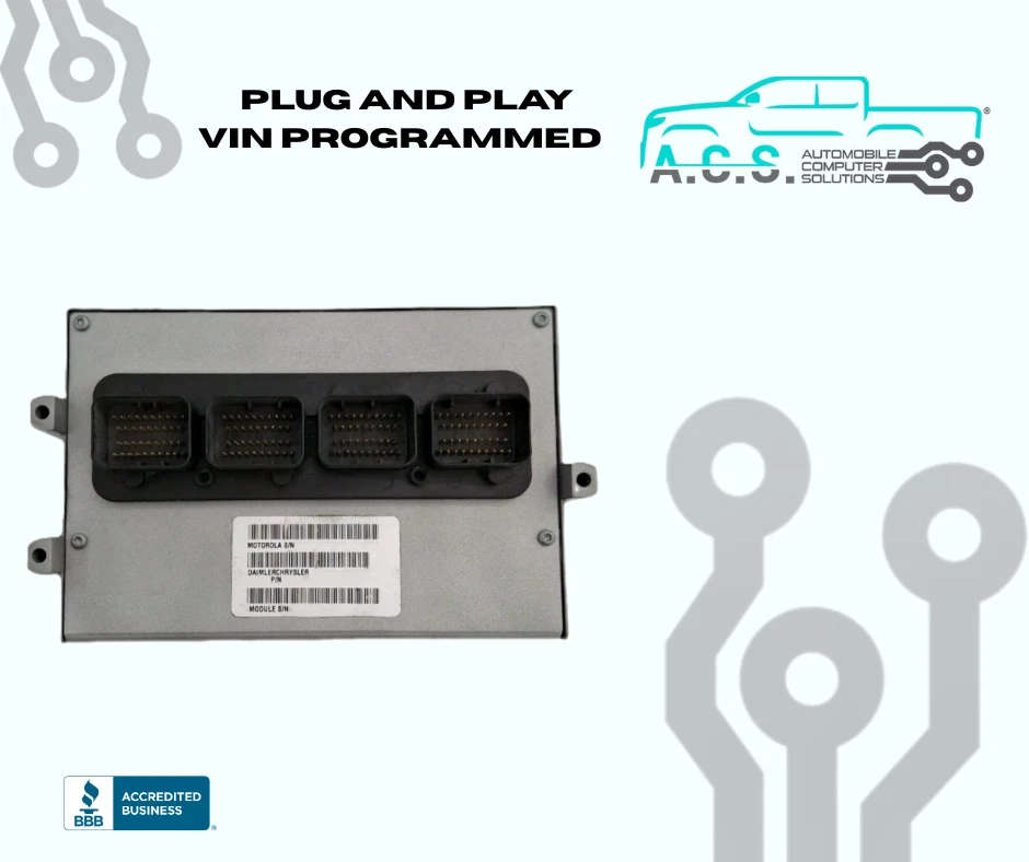 2004 Dodge Durango 3.7L módulo de controle do motor P56030018 *VIN PROGRAMADO* - Imagem 1 de 3