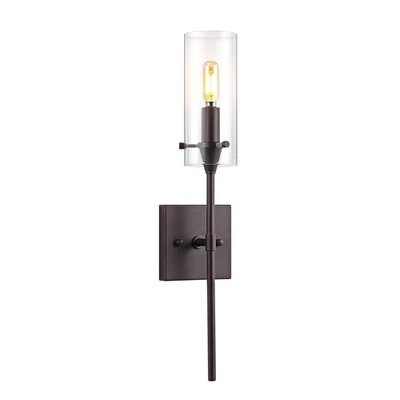 JYL7805A Cato 4.5" 1-Luz Bohemia Granja Hierro/Vidrio LED Aplique Moderno Co... Foto 1 de 4