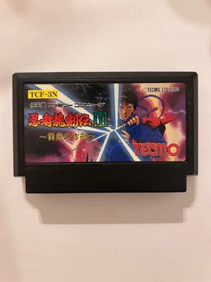 Ninja Ryukenden 3 Nintendo Famicom Tecmo 1991 Japanese Version Action USED - Image 1 of 2
