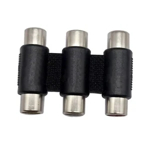 10PCS 3-row RCA lotus head female to female audio and video connector speaker - Picture 1 of 3