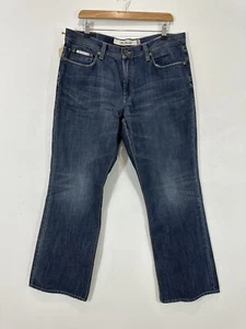 Ben Sherman Jeans Men 36x33 Blue Denim Kit Bootcut Mid Rise Zip Fly NEW - Picture 1 of 15