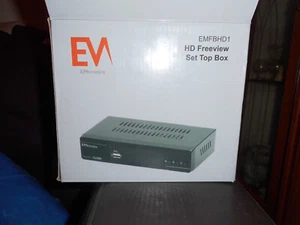 EMtronics HD Freeview Set Top Box EMFBHD1 Black & with box πΊπΊπΊπΊππππ - Picture 1 of 6