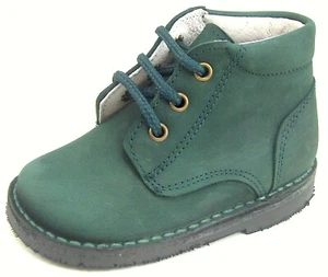 DE OSU - Spain -Boys/Girls Green Leather Chukka Boots - Shoes -European -Size 4 - Picture 1 of 5