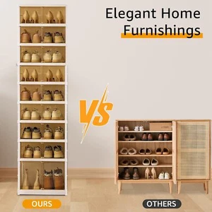 Organizer Storage Box Shoe Rack , Folding Shoe Rack for Front Door Entrance - Picture 1 of 7