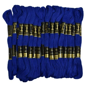 Anchor Thread Floss Cotton Crafting Blue Embroidery Cross Stitch,25 Skiens - Picture 1 of 4