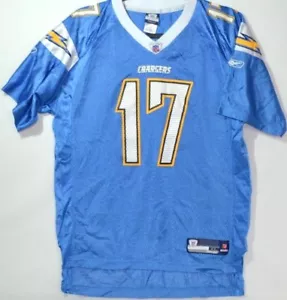 Rbk NFL Chargers Team XL Jersey Apparel Shirt Rivers #17 Bolts Blue Top Official - Bild 1 von 4