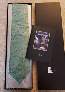 Herren Krawatte Japanisch Ginza Taya Brandneu Beethoven Druck - Grün - Bild 1 von 5