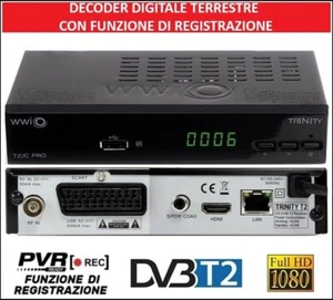 Decoder Ricevitore Digitale Terrestre DVB-T2 HD HDMI H265 Pvr Registra Su USB  - Foto 1 di 2