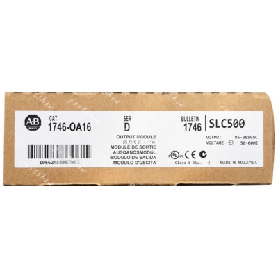 Allen-Bradley Factory Sealed 1746-OA16 SER D SLC500 16 Point Output Module PLC - Image 1 of 4