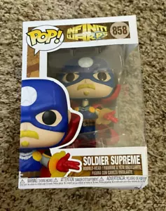 Funko POP! Marvel: Infinity Warps Soldier Supreme Vinyl Figure nuovo/scatola danneggiata - Foto 1 di 9