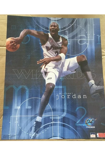 2001 Michael Jordan Washington Wizards Original Starline Poster NIP Cover