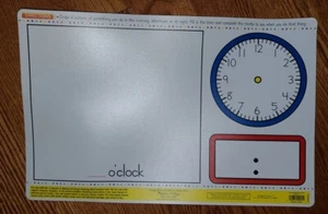 Melissa & Doug Telling Time Learning Escribe una alfombra con número 2 lápices de edad 6+ - Imagen 1 de 2