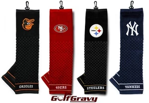 Team Golf NFL - MLB - NHL Embroidered Premium Sports Towel w/ Hook & Grommet - Picture 1 of 84