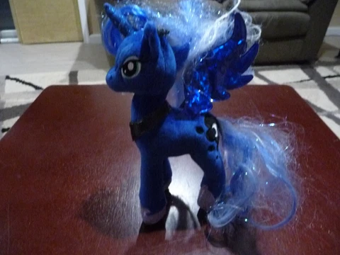 TY Sparkle My Little Pony Princess Luna Plush Stuffed Beanie Unicorn Cover