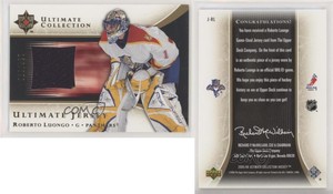 2005-06 Ultimate Collection Ultimate Jersey /250 Roberto Luongo #J-RL HOF