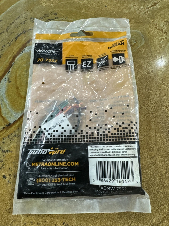 Chicote de fios para carro Metra 70-7552 para veículos Nissan 2007-Up selecionados - Imagem 1 de 1