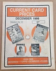 December 1986 Issue - Current Card Prices - Tom Kelly + Whitey Herzog - Bild 1 von 2