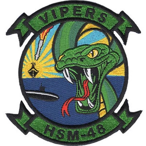 HSM-48 Patch - Helicopter Maritime Strike Squadron Vipers - Picture 1 of 6