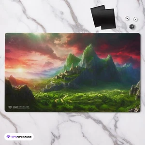 Naya Triome Playmat | 24"x14" Magic the Gathering Green Red White MTG Artwork - Picture 1 of 8