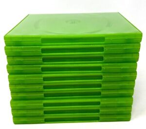 Microsoft XBOX Replacement Case NEW Video Game Shell Storage Cases Green