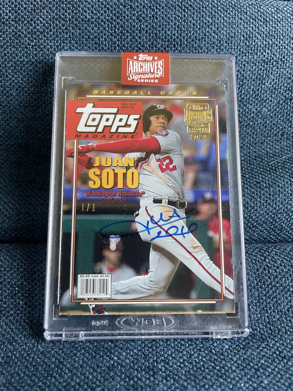 2019 Topps Archives - Topps Magazine Autographs #TMA-JS Juan Soto 1/1 (AU)