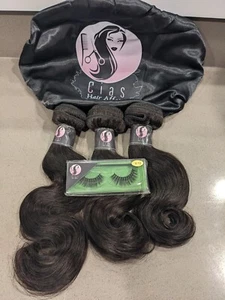 12" 14" 16" Virgin Human Hair Bundles Body Wave Hair Extensions With Gift - Picture 1 of 6