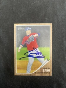 Miguel Sano SIGNED 2011 Topps Heritage Minor League Edition - (RC) AUTO TWINS - Picture 1 of 2
