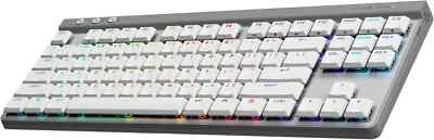 Logitech G515 TKL Low Profile Gaming Keyboard White Gray Tactile RGB NEW/SEALED - Image 1 of 4