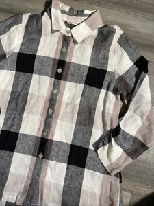 Soft Surroundings Linen Blend Women Shirt- Small - Picture 1 of 9