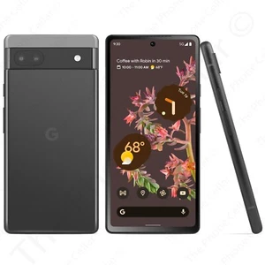Google Pixel 6a GA03327US 128GB Unlocked 6.1" FHD+ NFC 5G LTE Dual SIM Charcoal - Afbeelding 1 van 3
