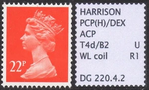 GB SPECIALISED 22p VERTICAL COIL (WL) SINGLE, MNH - Picture 1 of 1