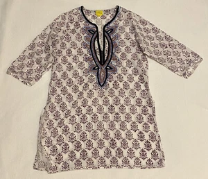 Roberta Roller Rabbit Womens Sz XS Boho Tunic Embroidered Shirt Top - Picture 1 of 7