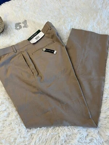 Lauren Ralph Lauren men’s dress pants tan color flat front Lightweight 36W 30L - Picture 1 of 9