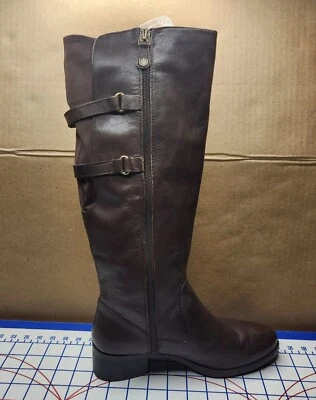 Botas de montar Isaac Mizrahi Live Angela de cuero marrón para mujer 8,5 Foto 1 de 4