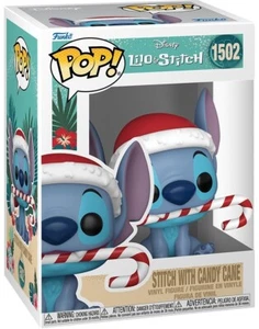 2024 Funko Pop Disney Lilo & Stitch Stitch With Candy Cane Vinyl Figure #1502 - Picture 1 of 3