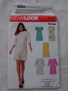 NEW LOOK K6145 LADIES DRESS SEWING PATTERN MULTI SIZES 8 - 18 - Picture 1 of 4