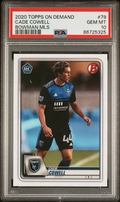 2020 Topps On Demand Bowman Mls Cade Cowell Bowman Mls #79 PSA 10 - Image 1 of 2