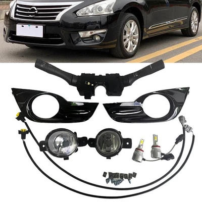 LED Driving Lamps Fog Lights Headligh Switch Kit For Nissan Altima 2013-2015 - Image 1 of 4