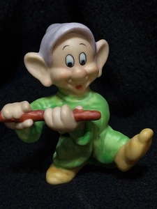 RARE Disney Figurines PORCELAIN “The Seven Dwarfs" 3" Sir Lanka Hand Painted. - Picture 1 of 13