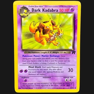 LP+ 🔮 DARK KADABRA Unlimited Uncommon | Team Rocket 39/82 Vintage WOTC - Bild 1 von 2