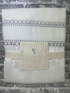 Pottery Barn Kids Metallic Embroidered Sateen Duvet Cover Twin - Picture 1 of 3