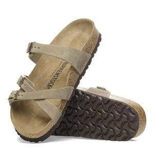 Birkenstock Franca 36 Sz 5 Shoes Tabacco Brown Tan Strappy Flats Comfort Sandals - Picture 1 of 8