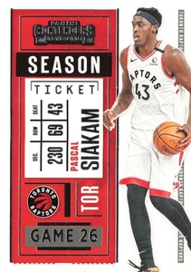 PASCAL SIAKAM 2020-21 Panini Contenders #86 Toronto Raptors Basketball Card - Afbeelding 1 van 2