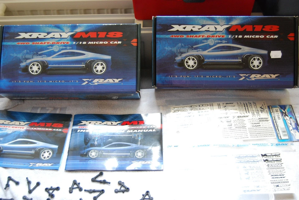 Xray M18 1/18 Micro Racing Bundle – Near x3, Extras, Vintage, Clean, Collectible - Bild 1 von 4