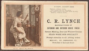 BLOTTER C.R. ACABADOS LYNCH HOUSE ST. JOHNSBURY DE COLECCIÓN~Madre e hija~Reloj~Poema - Imagen 1 de 3